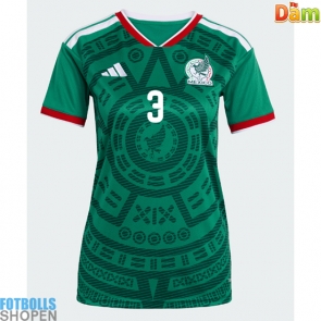 Billiga Mexiko Cesar Montes #3 Hemmatröja Dam VM 2026 Kortärmad